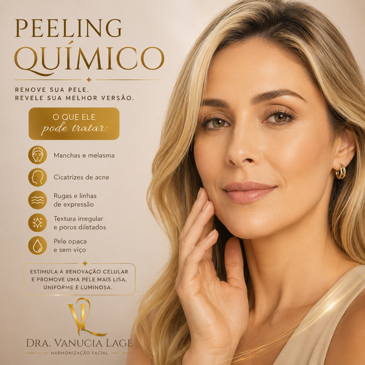 Procedimento de Peeling Químico — Dra. Vanucia Lage